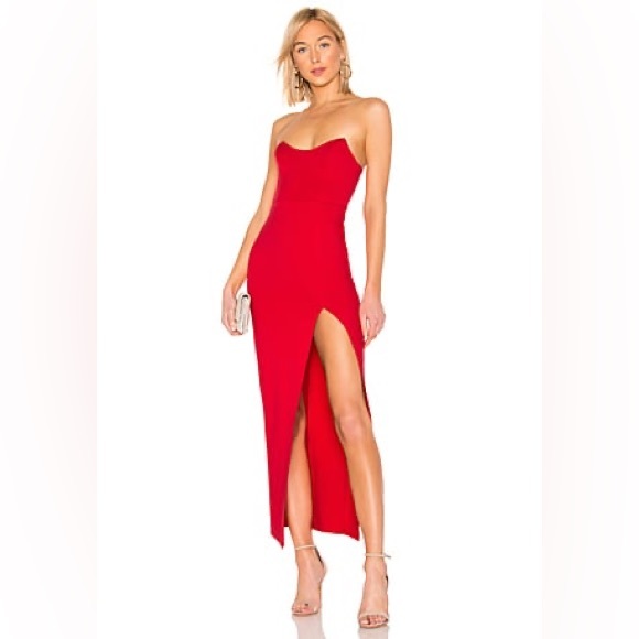 REVOLVE Dresses & Skirts - NWT Revolve Superdown Ryleigh Strapless Red Dress
